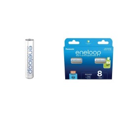 Panasonic Eneloop AAA Genopladelige Batterier 800mAh, 8 stk.